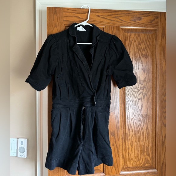 Pants - Black Jean romper